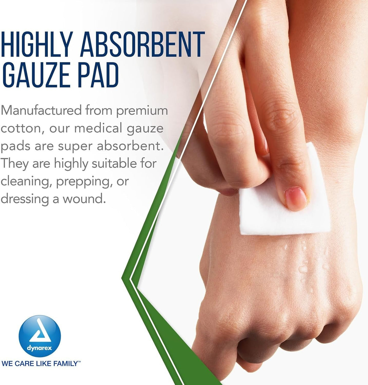 Dynarex Advantage Gauze Sponges, Non-Sterile, 4" x 4", 8-Ply - 3264-Pack - LL Medico