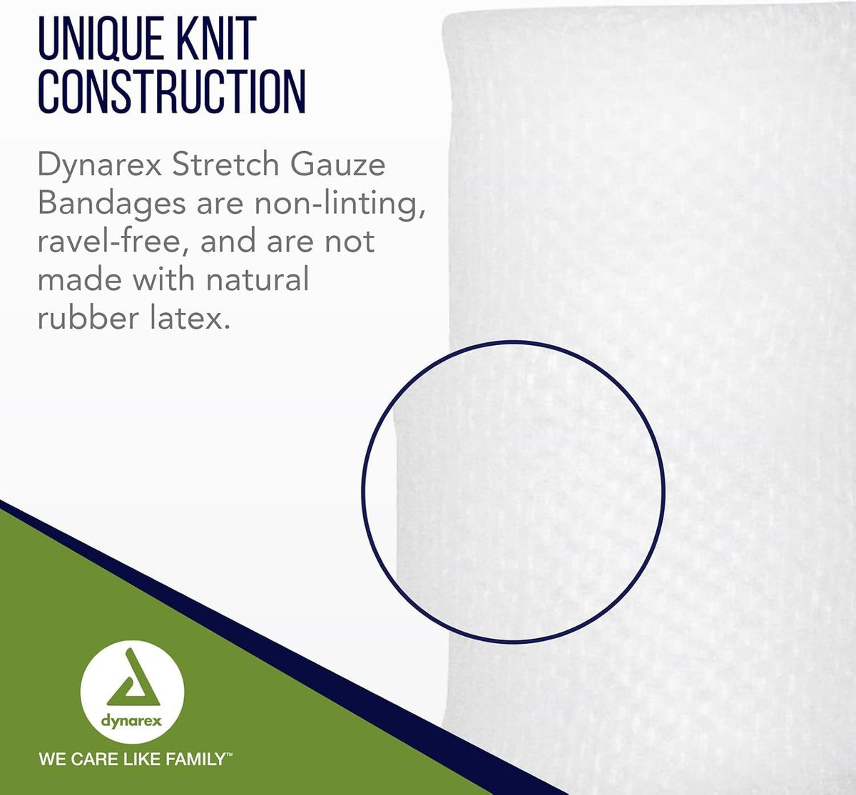 Dynarex Conforming Stretch Gauze Bandages, Non-Sterile, 4" x 4.1 Yard - 3104-Box - LL Medico