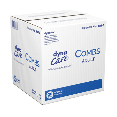 Dynarex DynaCare Adult Comb, Black, 9 Inch - 4886-Single - LL Medico