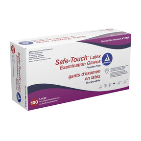 Dynarex Safe-Touch Latex Exam Glove - 2338-Box - LL Medico