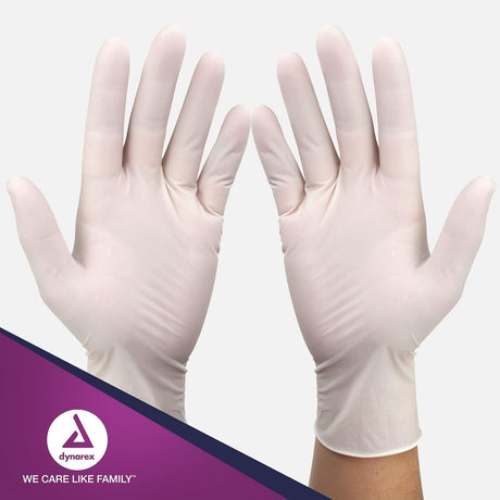 Dynarex Safe-Touch Latex Examination Gloves, Powder-Free, X-Large - 2338-Box - LL Medico
