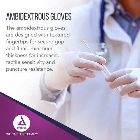 Dynarex Safe-Touch Latex Examination Gloves, Powder-Free, X-Large - 2338-Box - LL Medico