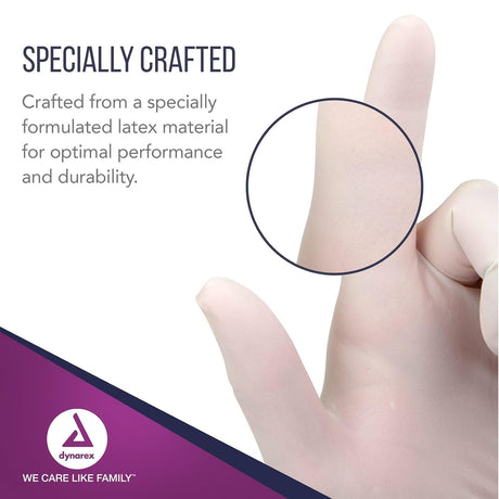 Dynarex Safe-Touch Latex Examination Gloves, Powder-Free, X-Large - 2338-Box - LL Medico