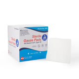 Dynarex Sterile Gauze Pad, 4" x 4", 12-Ply - DYN3354-Box - LL Medico
