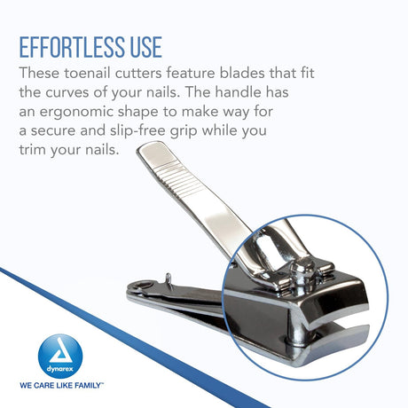 Dynarex Toenail Clippers with Thumb Squeeze Lever - 4893-Single - LL Medico