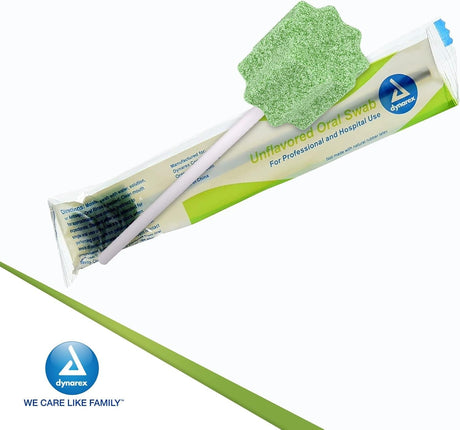 Dynarex Unflavored Oral Swabs, Individually Wrapped, Box of 250 - 1218-Box - LL Medico