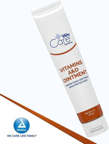 Dynarex We Care Vitamins A&D Ointment, Scented, 4 oz Tube - 1155-Single - LL Medico