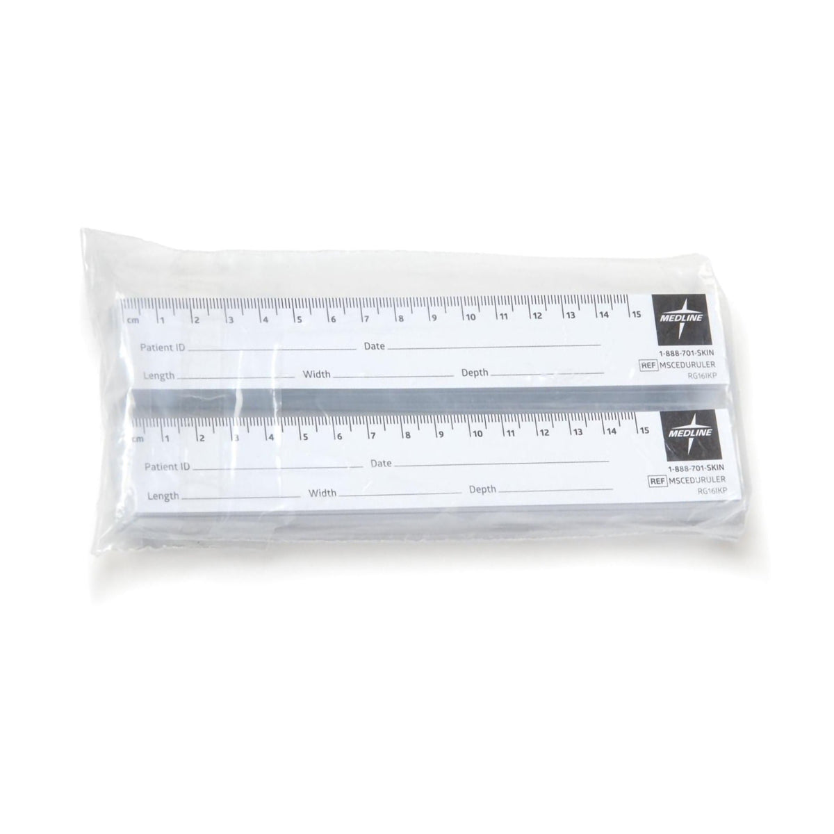Educare Wound Measuring Ruler Guide, Paper - MSCEDURULER-Pack - LL Medico