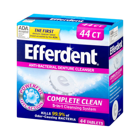 Efferdent Denture Cleaner, 44 Tablets per Box - 81483201586-Box - LL Medico