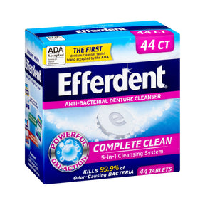 Efferdent Denture Cleaner, 44 Tablets per Box - 81483201586-Box - LL Medico
