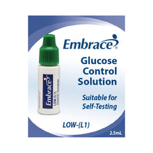Embrace Blood Glucose Control Solution, Low, 2.5 mL - APX02AB0310-Single - LL Medico