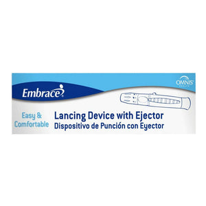 Embrace Lancing Device with Ejector - APX02AB0122-Box - LL Medico
