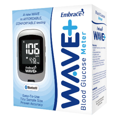 Embrace Wave+ Blood Glucose Meter - APX04AB0400BT-Single - LL Medico