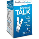 EmbraceTALK Blood Glucose Test Strips, Box of 50 - APX03AB0303 - LL Medico