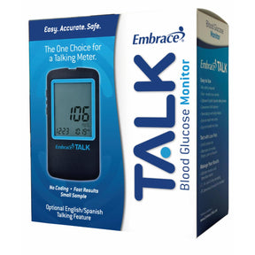 EmbraceTALK No Code Talking Blood Glucose Meter - APX03AB0300 - LL Medico