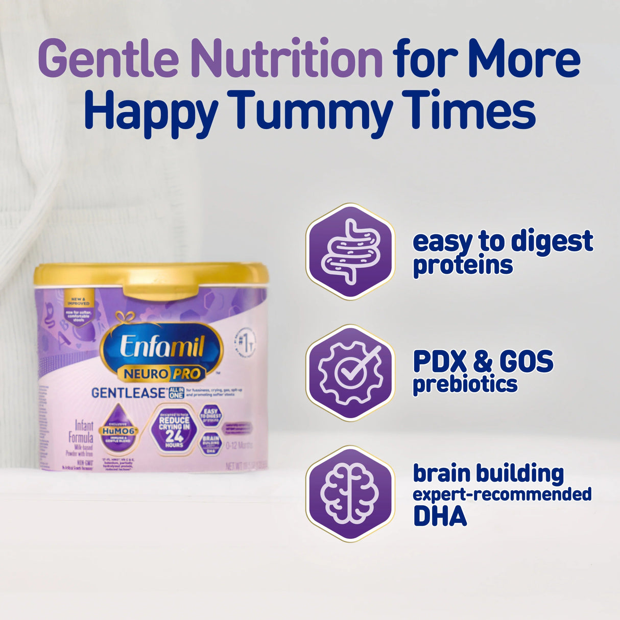 Enfamil NeuroPro Gentlease Infant Formula, Ready to Use, 2 oz Bottle - 898103-6 - LL Medico