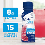 Ensure Clear Nutrition Drink, Blueberry Pomegranate, 10 oz Bottle, CS/12 - 56500-Case - LL Medico