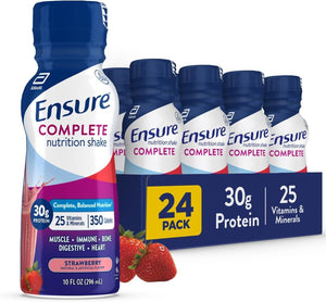 Ensure Complete Nutrition Shake, Strawberry, 10 oz - 68059-Bottle - LL Medico