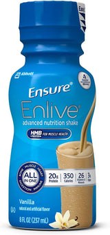 Ensure Enlive Vanilla, 8 oz Bottle, CS/24 - 64286-Case - LL Medico