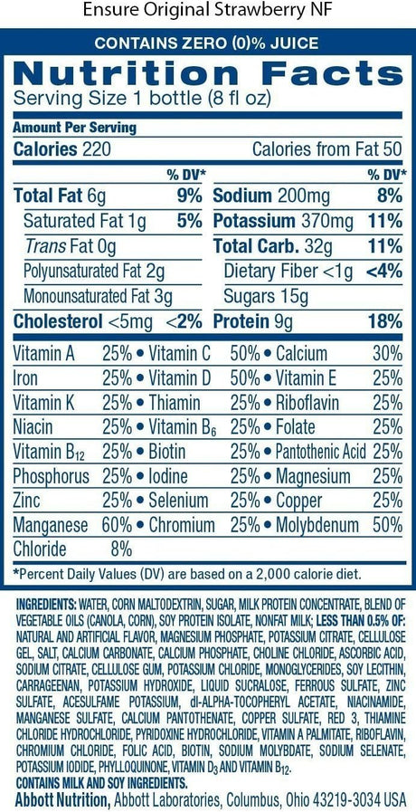 Ensure Original Nutrition Shake, Strawberry, 8 oz - 57234-Single - LL Medico