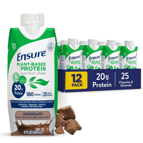 Ensure Plant Based Protein Shake, Chocolate, 11 oz - 67453-Single - LL Medico