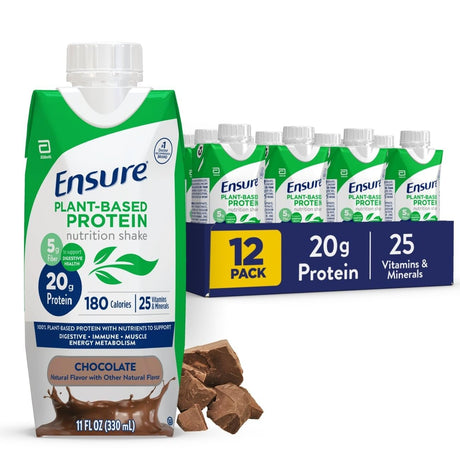 Ensure Plant Based Protein Shake, Chocolate, 11 oz - 67453-Single - LL Medico