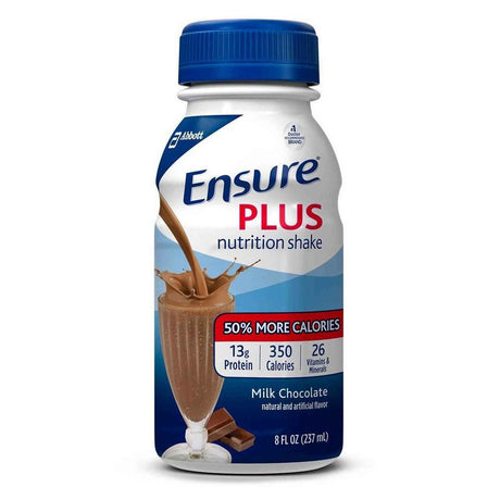 Ensure Plus Nutritional Shake, Milk Chocolate, 8 oz Bottle, CS/24 - 57266-Case - LL Medico