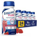 Ensure Plus Nutritional Shake, Strawberry, 8 oz Bottle, CS/24 - 57269-Case - LL Medico