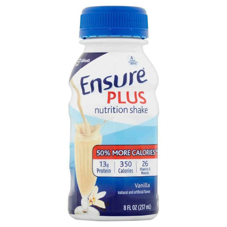 Ensure Plus Nutritional Shake, Vanilla, 8 oz Bottle, CS/24 - 57263-Case - LL Medico