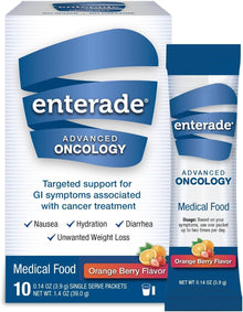 enterade Advanced Oncology Oral Supplement Powder Packets, Orange Berry, 0.13 oz - 20850052516011-Box - LL Medico
