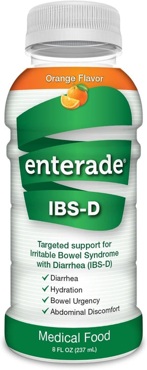 enterade IBS-D Oral Supplement, Orange, 8 oz - 850052516215-Case - LL Medico