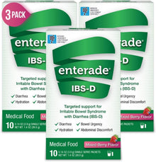 enterade IBS-D Oral Supplement Powder, Mixed Berry, 30 Packets - 40850052516008-Box - LL Medico