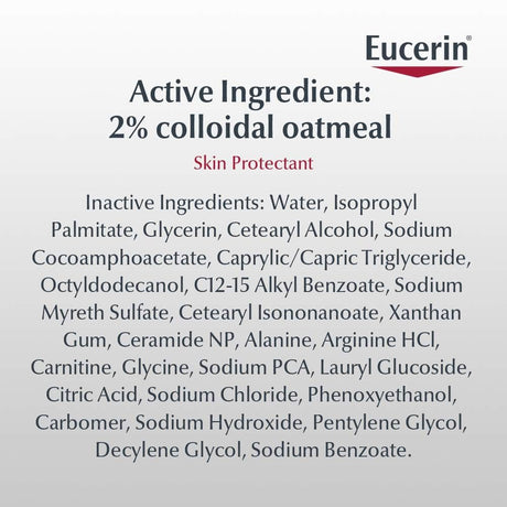 Eucerin Baby Eczema Relief Cream & Body Wash, Unscented, 13.5 fl oz - 07214002603-Single - LL Medico