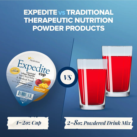Expedite Concentrated Collagen Tropical Fruit Flavor, 2 oz Cup - 18803-Case - LL Medico