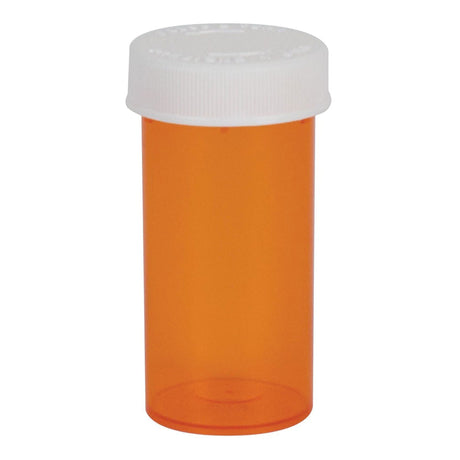 Ezy Dose Push & Turn Prescription Vial, 13 Dram, Amber - 30432-Case - LL Medico