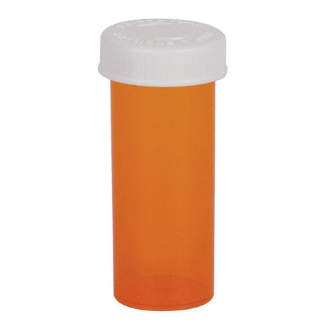 Ezy Dose Push & Turn Prescription Vial, 16 Dram, Amber - 30433-Case - LL Medico