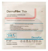 DermaFilm Hydrocolloid Dressing, 2 x 2 Inch