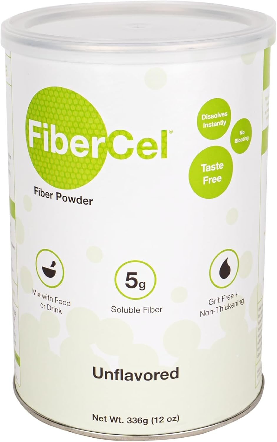 FiberCel Fiber Powder, Unflavored, 12 oz - GH-13-Single - LL Medico