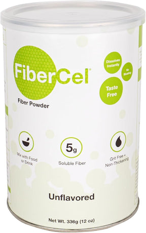 FiberCel Fiber Powder, Unflavored, 12 oz - GH-13-Single - LL Medico