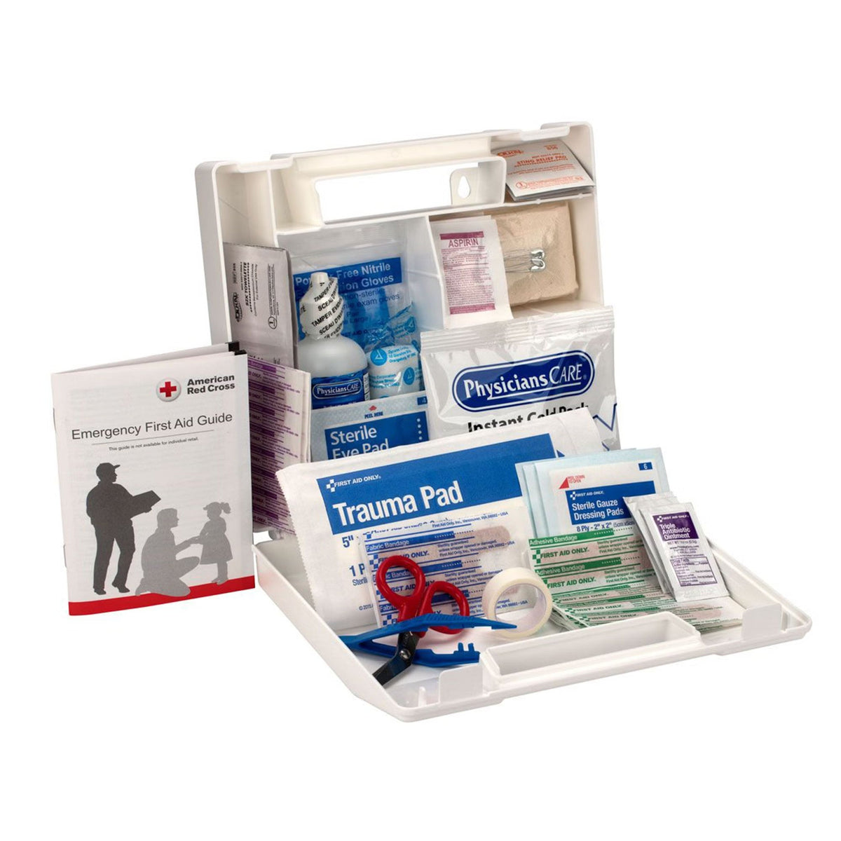 First Aid Only 106-Piece First Aid Kit for 25 People, Plastic Case - 223-U/FAO-Single - LL Medico