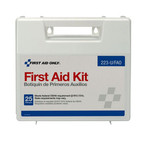 First Aid Only 106-Piece First Aid Kit for 25 People, Plastic Case - 223-U/FAO-Single - LL Medico