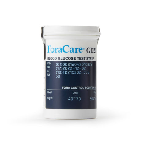 FORA GD20 Blood Glucose Test Strips, 50 Count - GD20FS50-Box - LL Medico