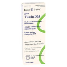 Foster & Thrive Adult Tussin DM Cough Suppressant & Expectorant, 8 fl oz - 70677118502 - LL Medico