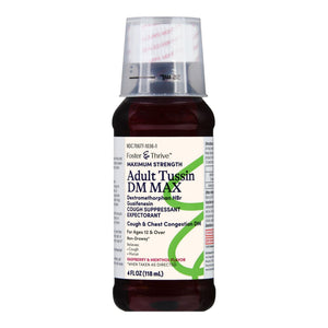 Foster & Thrive Adult Tussin DM MAX - Maximum Strength - 4 oz - 70677103601 - LL Medico