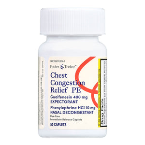 Foster & Thrive Chest Congestion Relief PE Tablets, 50 ct - 70677105601 - LL Medico
