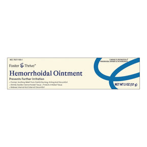 Foster & Thrive Hemorrhoidal Ointment, 2 oz, tube carton front