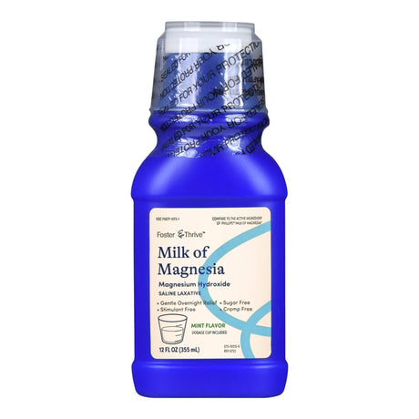 Foster & Thrive Milk of Magnesia, Mint Oral Suspension, bottle front