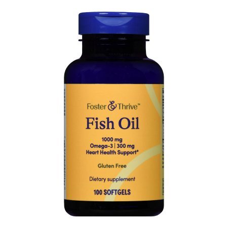 Foster & Thrive Omega 3 Fish Oil Supplement, 1000 mg, 100 soft gels - 1093995741 - LL Medico