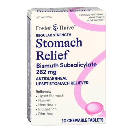Foster & Thrive Stomach Relief, box front angled view