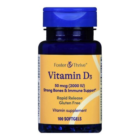 Foster & Thrive Vitamin D3 Supplement, 2000 IU - 1093995724 - LL Medico